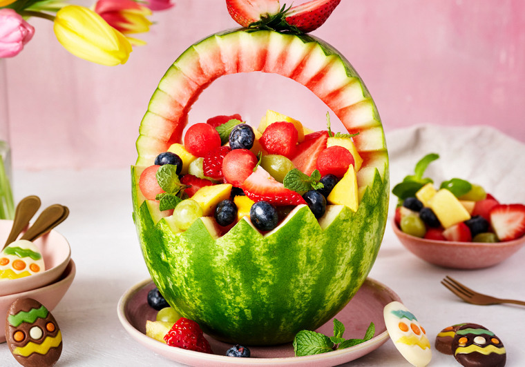 Fruitmand van watermeloen